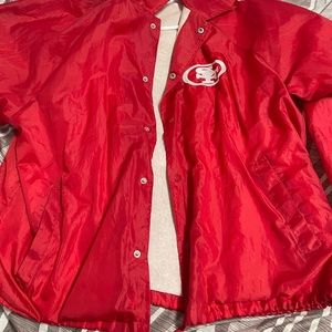 Red 49er jacket